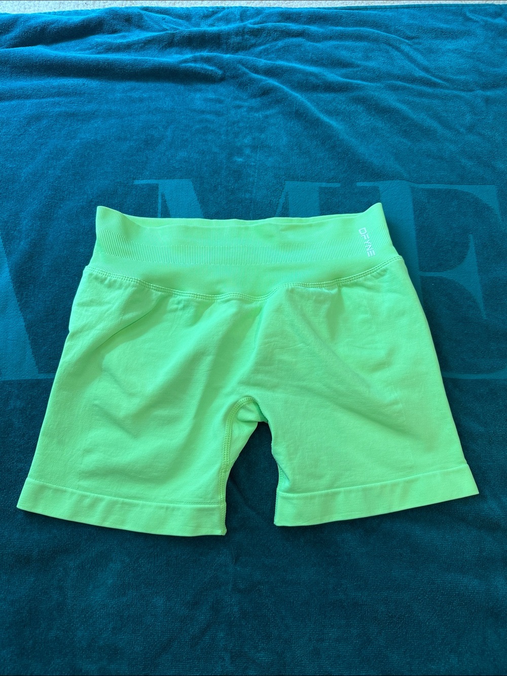 Neon Green Women's Stretch Bike Shorts